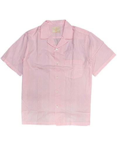 Portuguese Flannel Short Sleeve Shirts - Pink