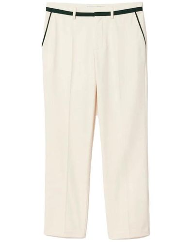 Lacoste Wide Trousers - Natural