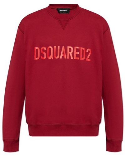 DSquared² Sweatshirt mit logo dsqua2 - Rot
