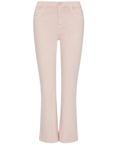 Marella Monochrome genova bootcut jeans rosa - Bianco