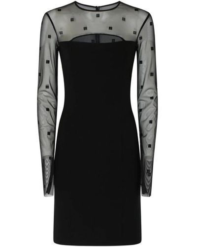 Givenchy Vestido mini de tul 4g - Negro
