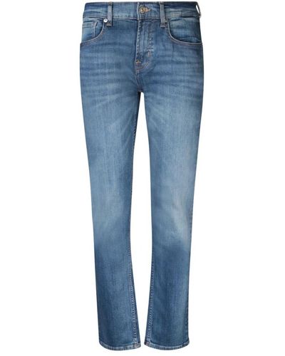 7 For All Mankind Jeans > slim-fit jeans - Bleu