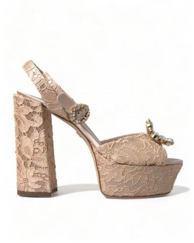 Dolce & Gabbana Elegant Platform Heels - Multicolor