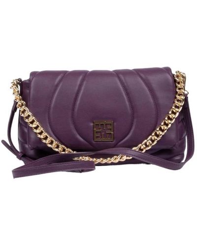 Ermanno Scervino Grande flap baguette pamela viola