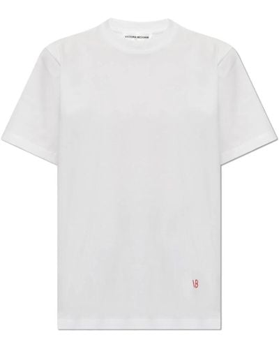 Victoria Beckham T-shirt mit logo - Weiß