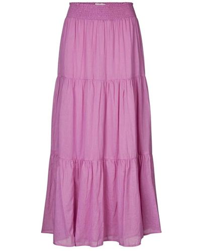 Lolly's Laundry Maxi Skirts - Purple