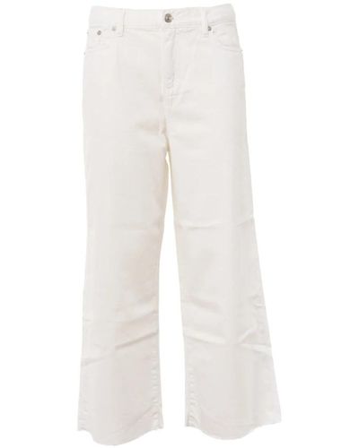 Roy Rogers Wide Jeans - White