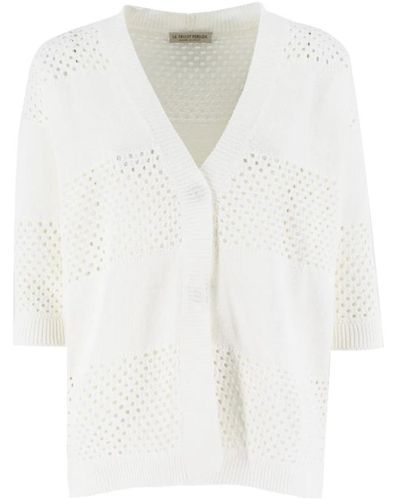 Le Tricot Perugia Knitwear > cardigans - Blanc