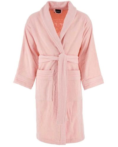 Versace Pastel terry fabric bathrobe - Pink