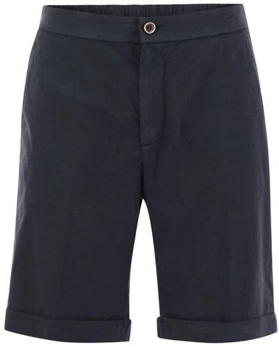 Peserico Stretch cotton bermuda shorts - Blau