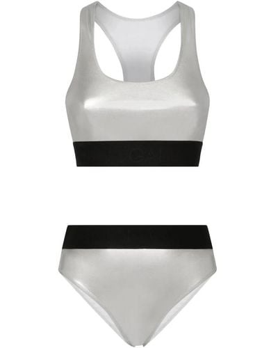 Dolce & Gabbana Stylischer bikini bademode - Grau