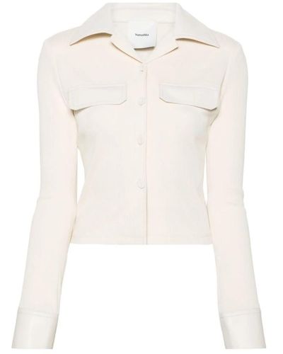 Nanushka Knitwear > cardigans - Blanc