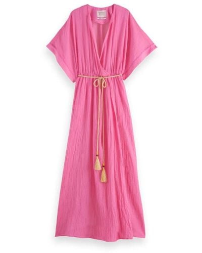 Scotch & Soda Midi Dresses - Pink