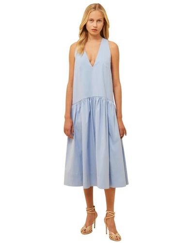 Semicouture Midi Dresses - Blue