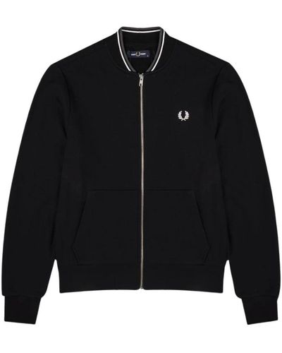Fred Perry Bomber Jackets - Black