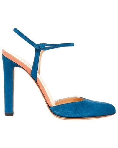 Francesco Russo Shoes > sandals > high heel sandals - Bleu