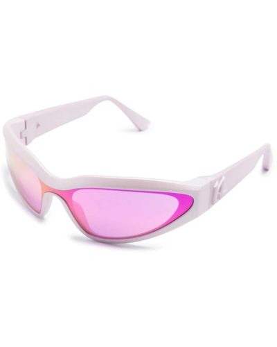 Karl Lagerfeld Sonnenbrille mit Shield-Gestell - Pink