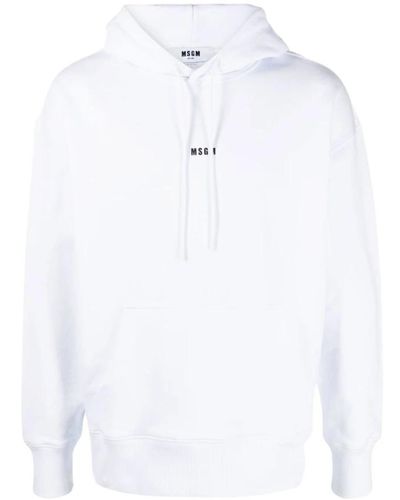 MSGM Hoodies,schwarzer sweatshirt - Weiß