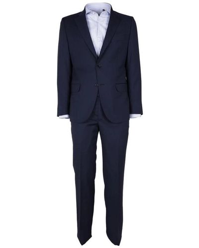 Made in Italia Single Breasted Suits - Blue