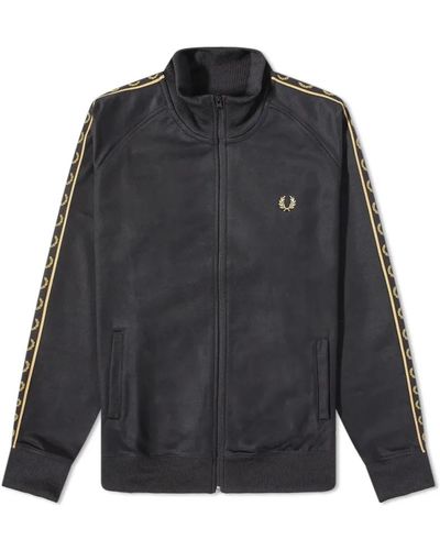 Fred Perry Authentic taped track jacket nero 1964 gold-l