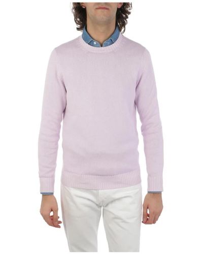 Malo Round-Neck Knitwear - Purple