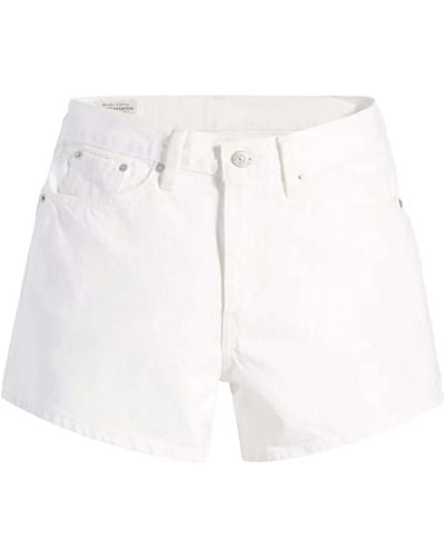 Levi's Denim Shorts - White