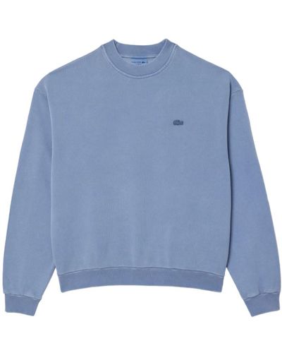 Lacoste Blauer jogger-pullover mineralgefärbt exklusiv