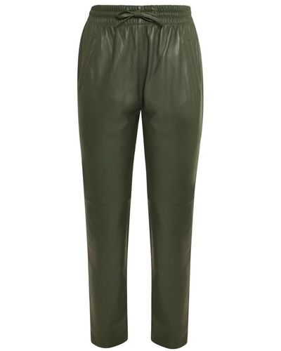 Oakwood Trousers > leather trousers - Vert
