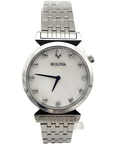 Bulova 96p216 - mit Watch-Diamanten - Mettallic