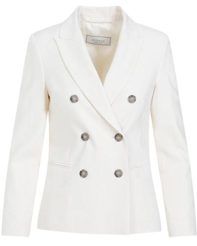 Peserico Double breasted jacket - Bianco