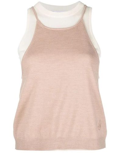 JW Anderson Sleeveless Tops - Pink