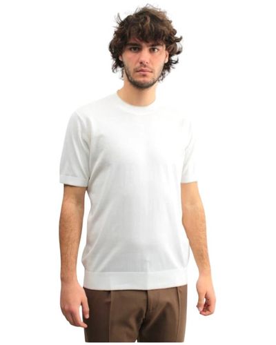 Paolo Pecora Weißes rundhals-t-shirt