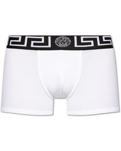 Versace Boxershorts mit logo - Weiß