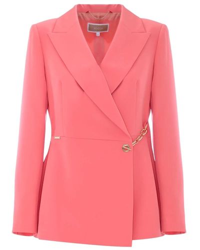 Kocca Elegante chaqueta asimétrica - Rosa