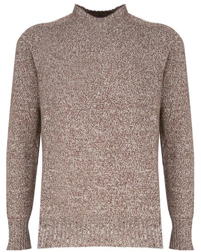 Malo Mouliné cashmere sweater - Braun