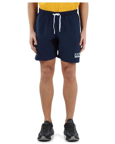 EA7 Shorts in tessuto tecnico ventus7 - Blu