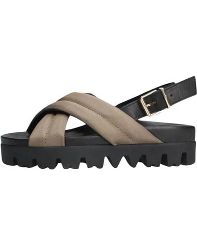 Inuovo Trendige dad sandalen mit einzigartigem look - Braun