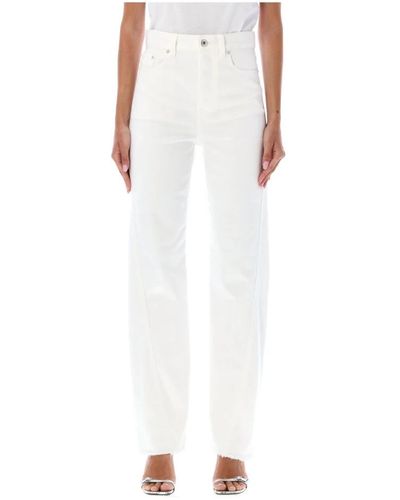 Lanvin Straight Jeans - White