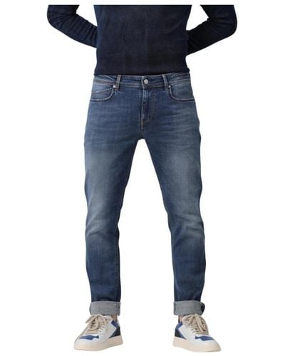Re-hash Jeans > slim-fit jeans - Bleu