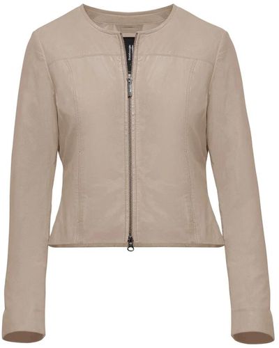 Bomboogie Leather Jackets - Natural