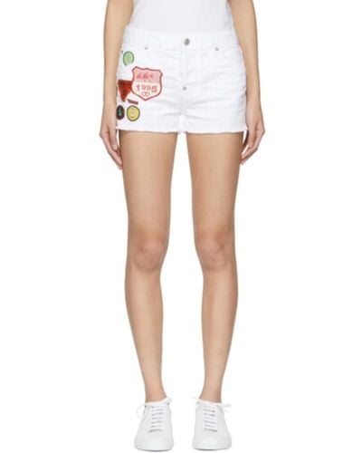 DSquared² Short shorts - Bianco