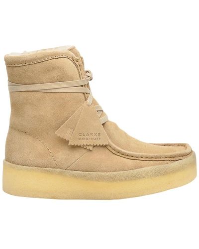 Clarks Winter Boots - Natural