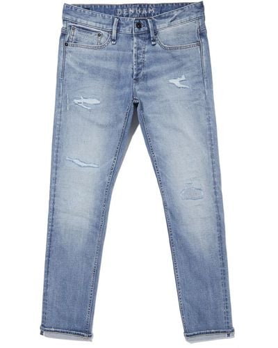Denham 01-22-04-11-028 bolt fmsw men jeans hellblau wasched look - Bleu