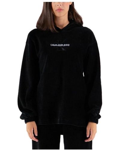 Calvin Klein Corduroy sweatshirt - Schwarz