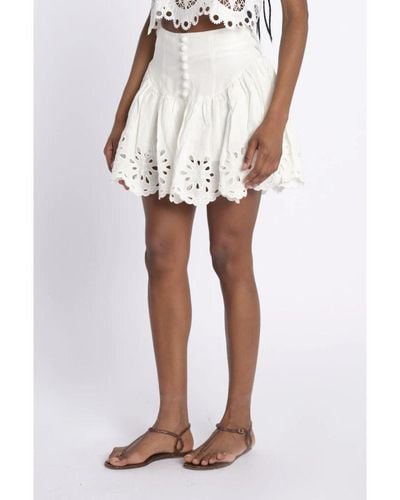 Berenice Short Skirts - White
