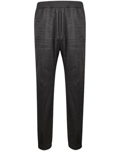DSquared² Pantaloni grigi con vita elastica in lana - Grigio