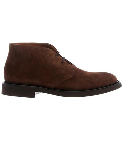 Doucal's Lace-Up Boots - Brown