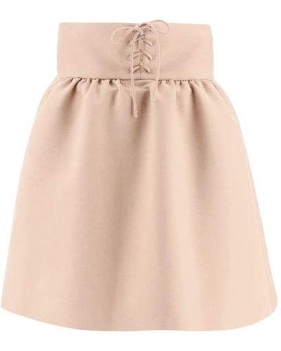 Dior Flared short plain mini skirt - Rosa