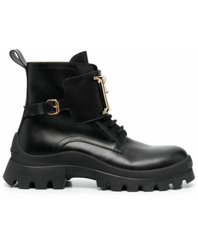DSquared² Lace-Up Boots - Black