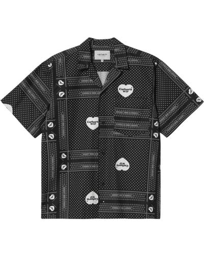Carhartt Heart Bandana Cotton-poplin Shirt - Black